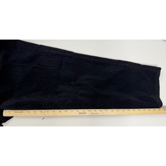 Chaps Women Sz 22 (Actual 44x27) Soft Corduroy Pants Stretch Black Plus EUC - Picture 7 of 8